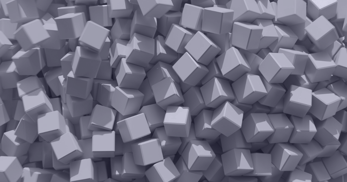 3d rendering of cubes