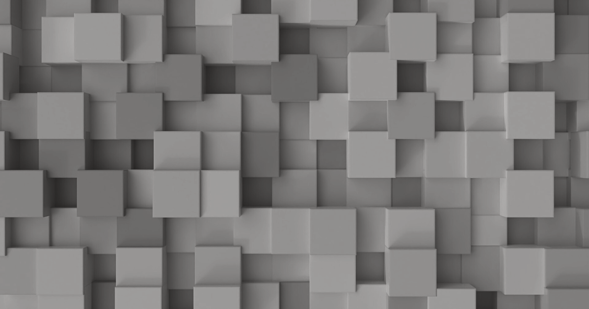 3d rendering of cubes