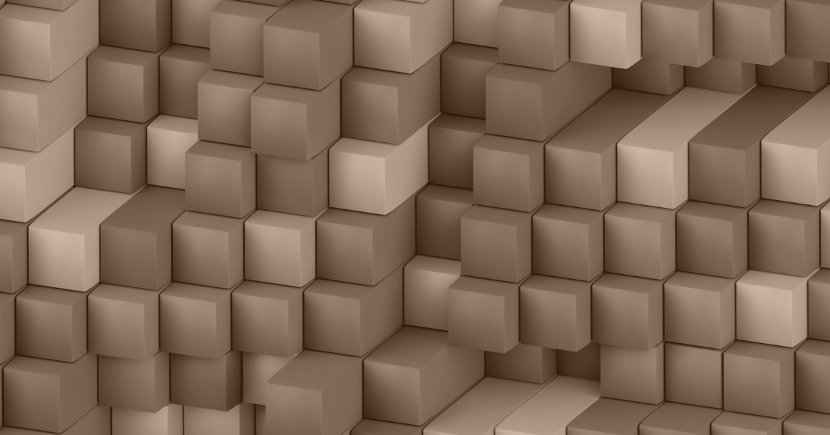 3d rendering of cubes