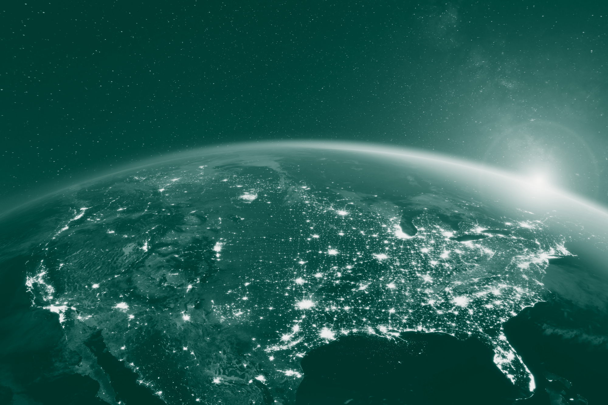 north america from space