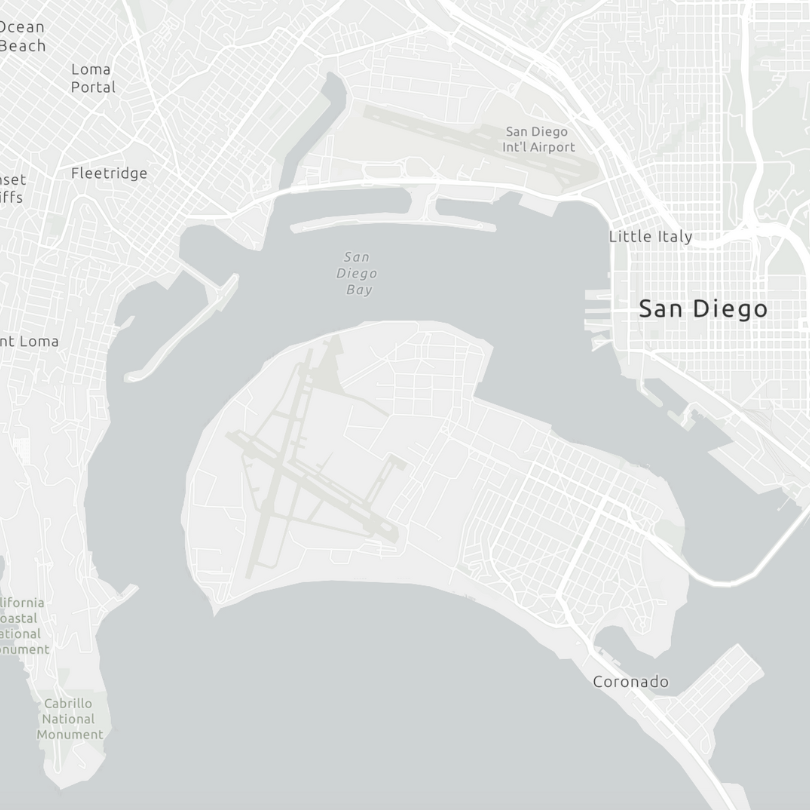 san diego california map