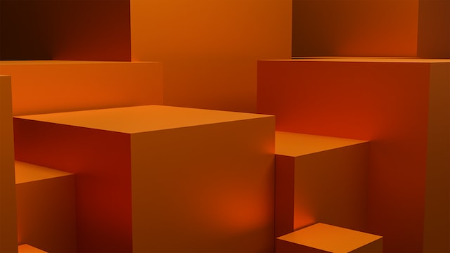 abstract 3d rendering of cubes